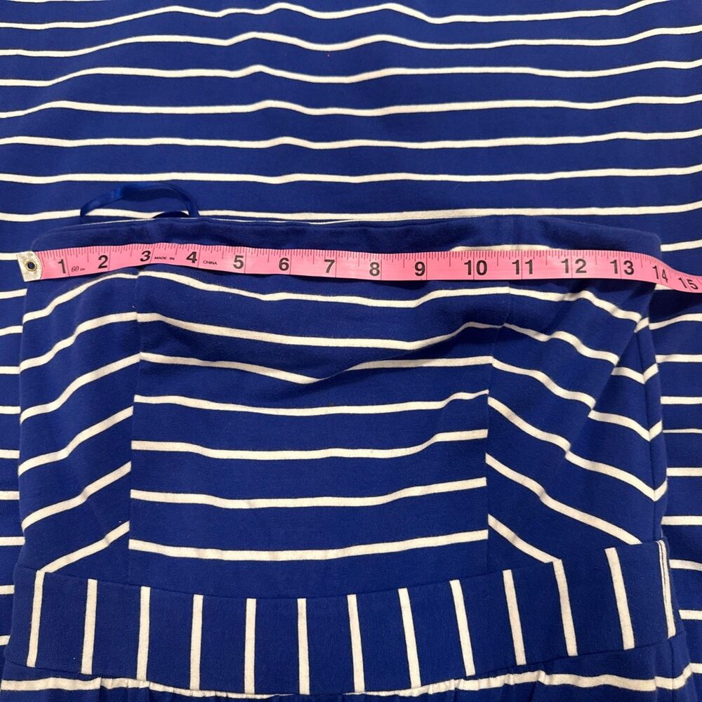 ⚓ Vineyard Vines Strapless Maxi Dress – XS Blue & White Stripe - Picture 6 of 8